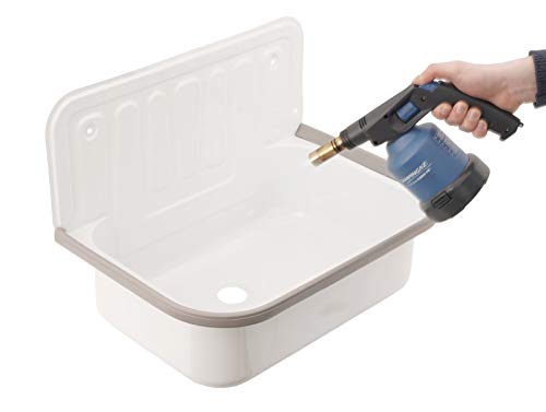 Sanitop-Wingenroth Mit Ablaufgarnitur und Spritzschutz Für die Wandmontage Stahl in weiß 04208 6