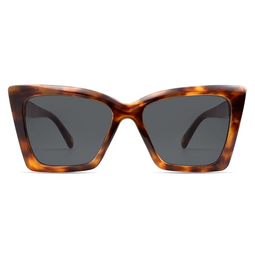 Image of SOJOS Trendy Oversized Cateye Sunglasses Womens UV400 Designer Shades Lentes De Sol Para Mujer SJ2347
