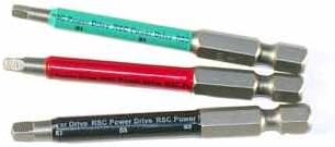 Driver Bits #1,2&3 Square (3" Robertson style) 3 Pack