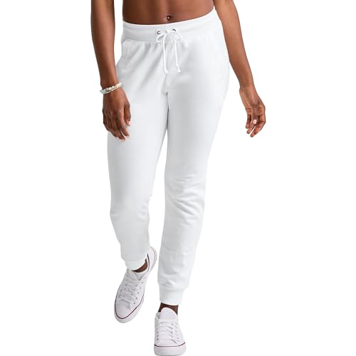 Hanes Women's Originals Joggers, French Terry Sweatpants with Pockets, Lightweight Joggers