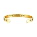AnazoZ Pulseras Mujer Titanio Flecha con Grabado Letras Pulsera Oro
