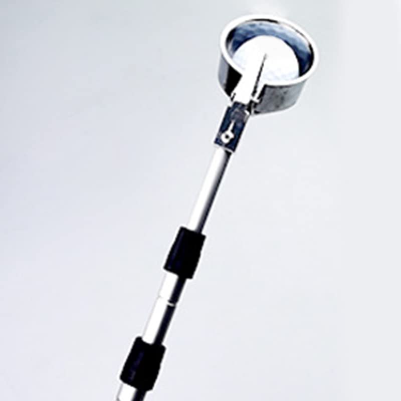 POENVFPO Recuperador de Pelotas de Golf, Herramienta Ajustable de Aleación de Aluminio, Recogedor Telescópico de Pelotas para Agua, para Entusiastas del Golf Al Aire