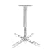 Produktbild Moman Beamer Halterung Projektor Deckenhalterung 360° Drehbar Belastbarkeit 10kg Ausziehbar Deckenabstand 25-40cm Höhenverstellbar Halter für Decke Flach Universal Projector Ceiling Mount Weiß