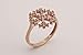 Snowflake Design! Turkish Handmade Jewelry Round Cut White Topaz 925 Sterling Silver Rose Gold Set Earrings, Pendant and Ring Size Options