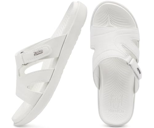 Image of KuaiLu Womens Fashion Orthotic Slides Ladies Athletic Yoga Mat Memory Foam Walking Sandals Thick Cushion Recovery Summer Beach Slippers Comfortable Plantar Fasciitis Arch Support