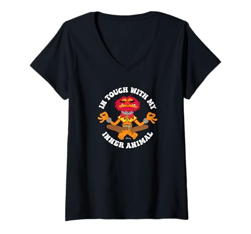 T-shirt femme Muppets Disney Animal imprimé col V vêtement pop culture