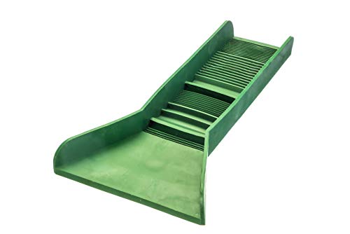 SE Professional Pocket-Sized Sluice Box with 3 Different Riffle Types for Gold Prospecting Green 3 x 12