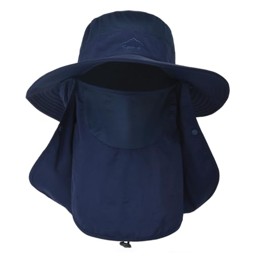 Image of Sun Hats for Men Women Fishing Hat UPF 50+ Breathable Wide Brim Summer UV Protection Hat