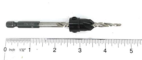 Image of FTG USA #12 (7 /32 inch) Adjustable Tapered Wood Countersink Drill Bit