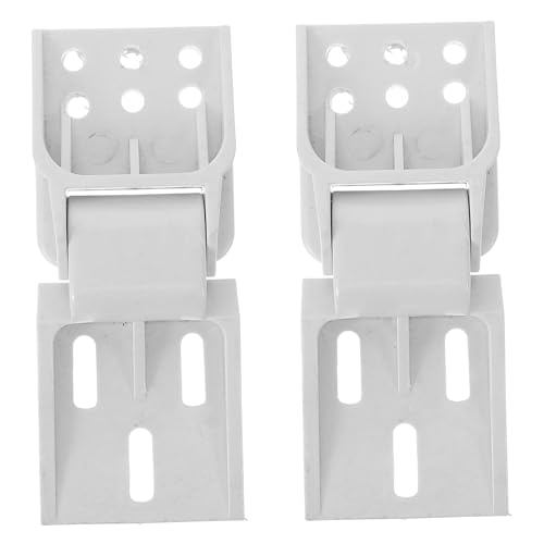 Operitacx 2 piezas Bisagras Plegables para Puerta de Frigorífico Repuesto Duradero con Diseño Abatible con Tornillos Compatibles con Neveras Pequeñas Instalación y Práctico
