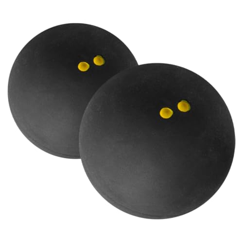 BRIGHTFUFU Squash Balls Double Yellow Dot Racket Ball for Competition Lightweight Design Versatile Material