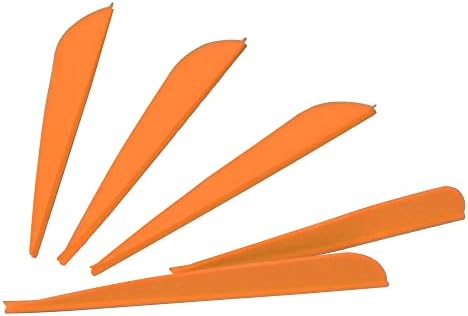 Hosolee 36 Pack Archery Fletches 4 Inch Arrows Vanes Plastic Fletching for DIY Shafts Hunting Targeting