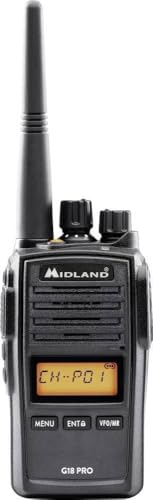 Ricetrasmittente Midland C1145 02 G-SERIES G18 Pro, Schwarz
