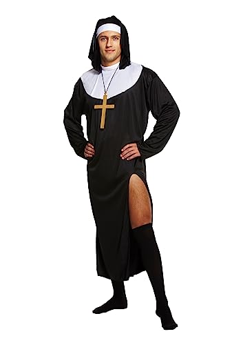 Nun Male Fancy Dress Costume (Black)