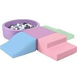 SweHouse Parcours Motricité Bébé 5PCS- Cuir PU Blocs d’Escalade Enfant en Mousse avec...
