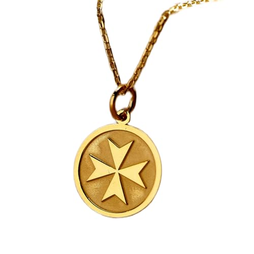 Pendentif croix de Malte collier en argent le cadeau d'anniversaire