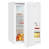 Exquisit Frigorifero intero da 126 l, classe energetica C, silenzioso 35 dB, illuminazione LED, larghezza 55 cm, KS516-V-040C, bianco