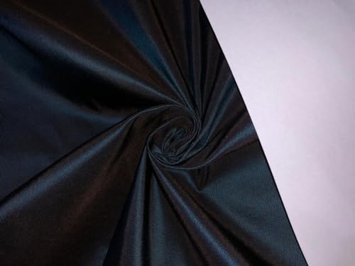 Tissu taffetas côtelé 100 % soie bleu sarcelle 40 mommes 137,2 cm TAFNEWS17