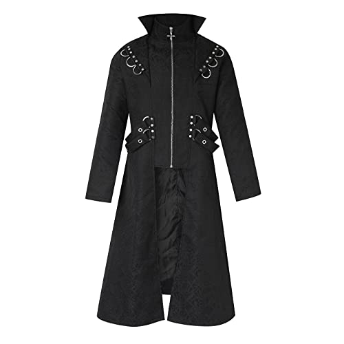 Manteau gothique homme grande taille XXXL pour corriger les coupes trop serrées