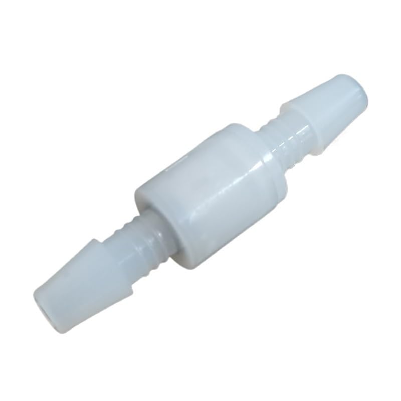 10 Pezzi Mini valvola di ritegno in plastica pvdf/valvola unidirezionale ozono O3/valvola di Non Ritorno a Molla in PP/valvola di Sicurezza 1/8 3/16 1/4(CSPV3,50 Pieces)