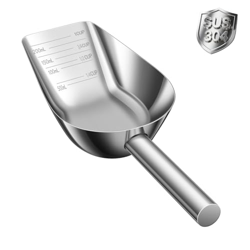 Mutclord Long Handle Stainless Steel Scoop