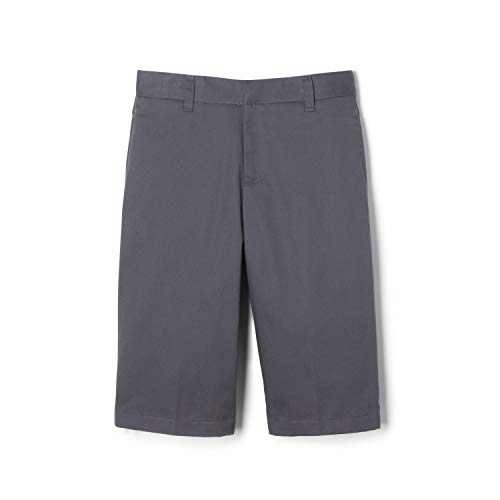 Image of French Toast Boys' Adjustable Waist Stretch Flat Front Shorts (Standard & Husky) for School Uniform