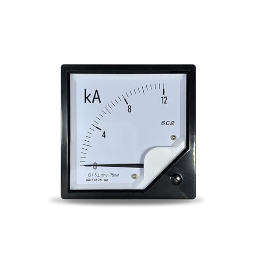 Ampèremètre CC 6C2 4000A 75mV avec aiguille pour tableau électrique 80mm