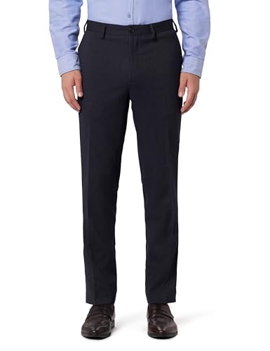 Image of Marks & Spencer Men Straight Fit Mid Rise Casual Pants