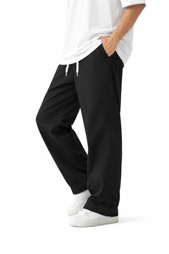 Image of NETCLICK Men's Straight Fit Track Pant with Zipper Pocket | Gym Joggers | Activewear & Casual Sports Lower