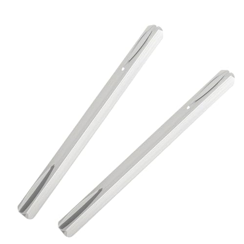 Silkwish 2 pasadores cuadrados de 8 mm x 140 mm para tiradores de puerta, acero cuadrado para manillas de puerta, pomo largo BB/PZ, barra de husillo de repuesto para picaporte de puerta, cerradura de