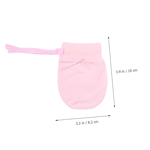 BESPORTBLE Newborn Anti-Scratch Cotton Gloves 4 Pairs Baby Protective Gloves for Face and Skin Safety Soft Breathable Material for Infants Random Color3