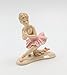 Cosmos Gifts 20863 Ballerina in Pink with Knee Down Ceramic Figurine, 4-1/2-Inch