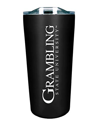 The Fanatic Group Personalized Grambling State Double Walled Soft Touch Tumbler, Design-2 - Black
