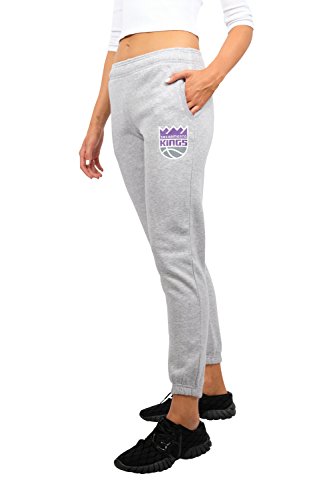 Pantalon de jogging en polaire femme NBA gris chiné idéal pour le cocooning et le streetwear XL