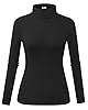 Herou Womens Turtleneck Casual Long Sleeve Slim Fi... #5