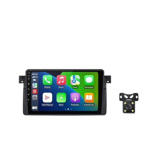 Sistema multimedia Android 14 BMW E46 elimina cables con CarPlay y Android Auto