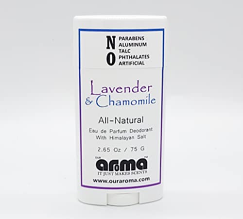 Our Aroma Natural Deodorant for Women - Hand Poured Aluminum Free Deodorant - Gluten Free, Cruelty Free, Free of Parabens - Cool Summer Lavender Scent