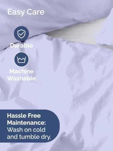 Image of Duvet Cover Oversized King - 3 Piece with Zipper Closure - Lavender