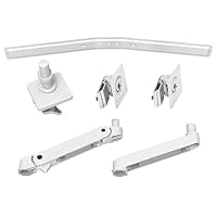 Ergotron LX Pro Dual Direct Monitor Arm, VESA-Tischhalterung für 2 Monitore je bis zu 27", 4,3 kg, Constant Force Technologie, 10 Jahre Garantie, Weiß - 45-684-290 – Ansicht 8