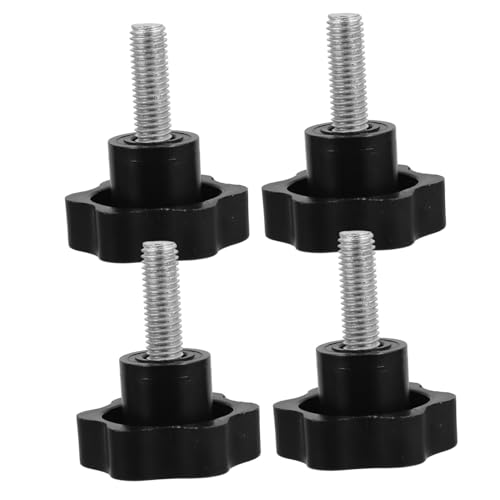 SOLUSTRE 4Pcs Male Thread Hand Knob for Machinery Star Knobs for Home Repairs Automotive and More Versatile Tightening Screw Knobs for Various Applications