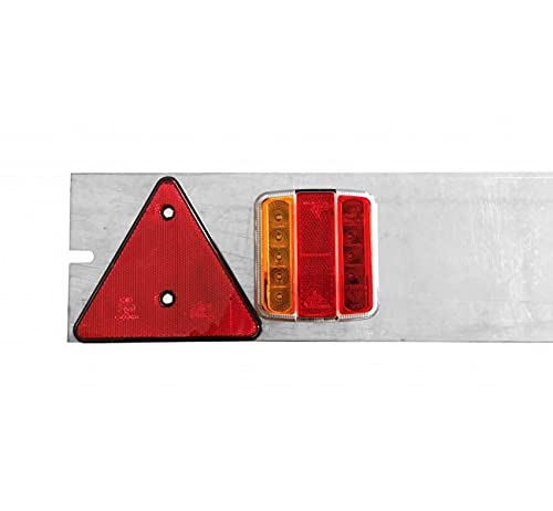 RAMPES DE FEU DE REMORQUE LARGEUR 1 M PRECABLE LONGUEUR 4 M - GALVA + LED