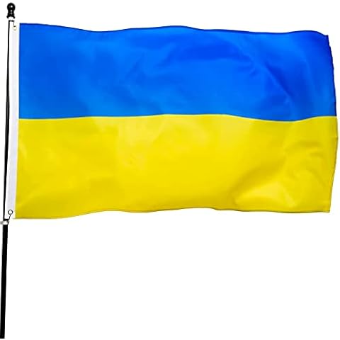 Ukraine National Flags 3Ftx5ft Country Banner for Garden Home Outdoor Vivid Color And Fade Proof, Ukraine Flag Banner Ukraine Flags Decoration Gift Yard Cover