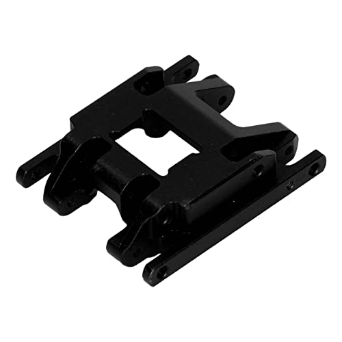 Rankomu Podstawa skrzyni biegów do samochodu RC, wysoka odporność na ścieranie płyta środkowa ze stopu aluminium do samochodu Traxxas 1/18 RC, zawiera śruby, czarna