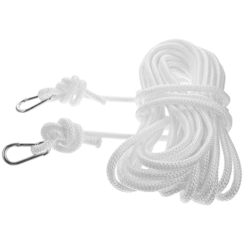 Zerodeko 1Pc Household Nylon Woven Drying Rope Outdoor Camping Clothesline Strong White Air Drying Line for Hanging Clothes Quilts Towels and Tools for Garages