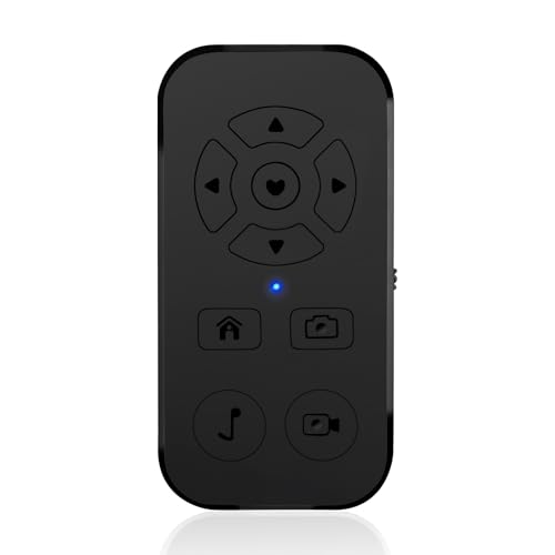 Remote Control for TikTok, Page Turner for Kindle App, Wireless Camera Video Recording Remote, Scrolling Remote for TIK Tok, iPhone, iPad, iOS, Android with Wrist Strap Lanyard