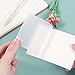 Teselife 100pcs Post it Transparent, Blocs-Notes Sticky Notes Translucide 70mm * 95mm Clear Autocollants Amovibles Imperméables Convient pour écrire Notes sur des Livres Bureau École Étudiants