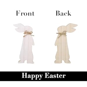 4pcseasterbunnynaturalwoodentablesignsrusticfreestandingtieredtraydecorforhomefarmhouseeastergifts Urban Country Home Decor 4 pcs easter bunny natural wooden table signs rustic freestanding tiered tray decor for home farmhouse easter gifts urban country home decor