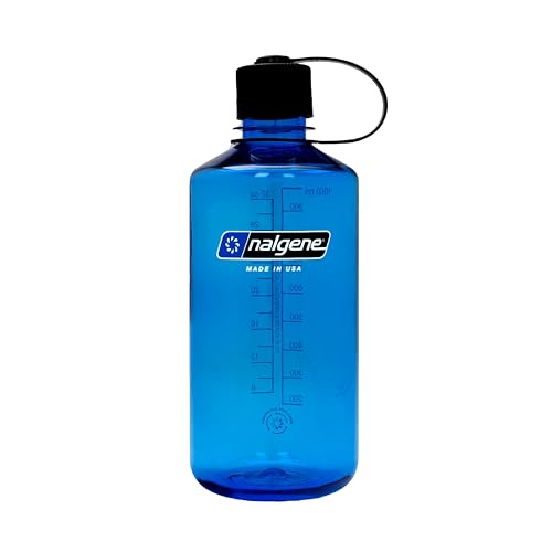 Image of Nalgene 32 oz Narrow Mouth Water Bottle | BPA-Free, Durable & Leak Proof, Lightweight Bottle for Hiking, Gym & Travel, Slate Blue