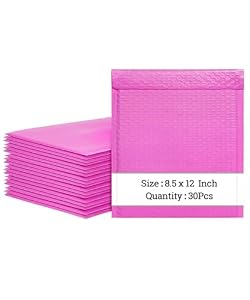 LuckIn 30 Stück Luftpolster-Versandtaschen Pink