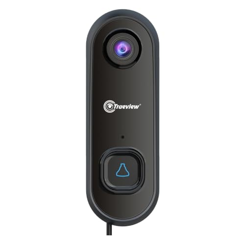 Trueview Smart WiFi Video Doorbell 3MP (T38241) | AI Human Detection | Wireless Doorbell with Camera | Two-Way Audio | Night Vision | Motion Alerts | 